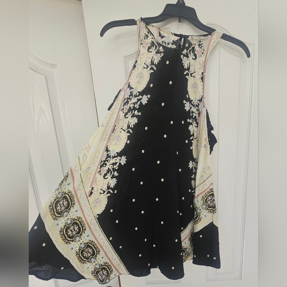 Free People Darjeeling Printed Slip Dress, a bohemian-style mini dress XS - Picture 4 of 13